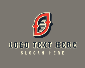 Calligraphy - Western Rodeo Letter O logo design