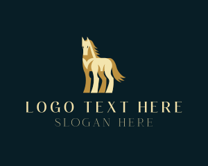 Horse - Wild Equine Horse logo design