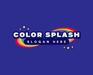 Colorful Rainbow Event logo design