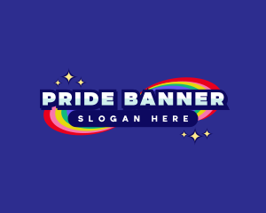 Colorful Rainbow Event logo design