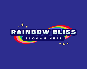 Colorful Rainbow Event logo design