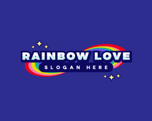 Lesbian - Colorful Rainbow Event logo design