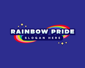 Colorful Rainbow Event logo design