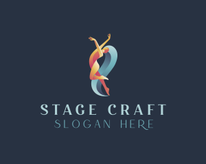 Theatre - Gymnastics Dancer logo design