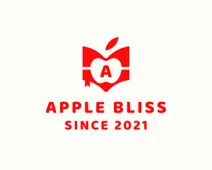 Apple Book Library logo design