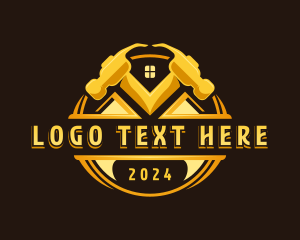 Contractor - Hammer Repair Contractor logo design