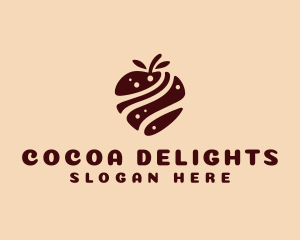 Chocolate Fruit Snack logo design