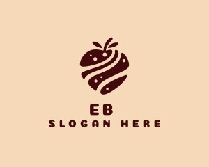 Nougat - Chocolate Fruit Snack logo design