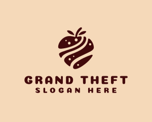 Nougat - Chocolate Fruit Snack logo design