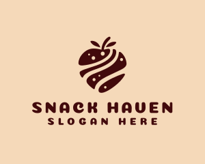 Chocolate Fruit Snack logo design