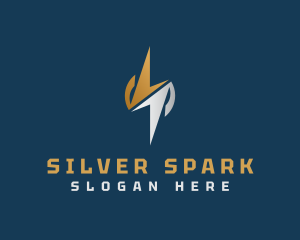 Golden Silver Thunder logo design