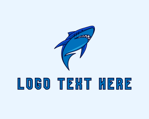 Surf - Swimming Marine Shark logo design