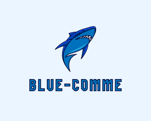 Conservation - Swimming Marine Shark logo design