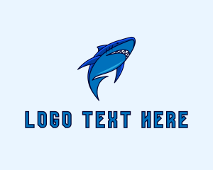 Swimming - Swimming Marine Shark logo design