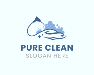 Car Pressure Cleaning logo design