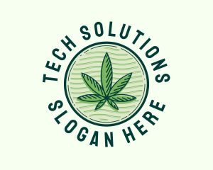 Hemp - Medical Organic Leaf logo design
