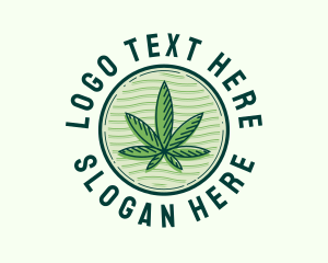 Weed - Medical Organic Leaf logo design