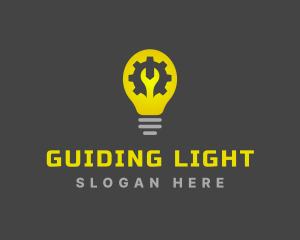 Handyman Light Bulb Repair logo design