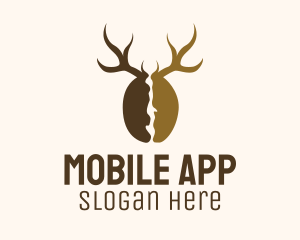 Coffee Shop - Deer Antlers Cafe logo design