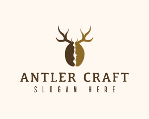 Deer Antler Coffee  logo design