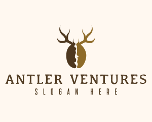 Deer Antler Coffee  logo design