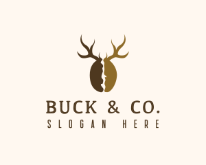 Deer Antler Coffee  logo design