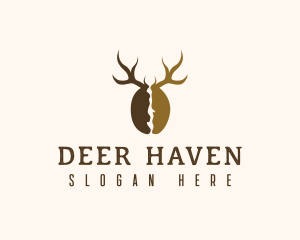 Deer Antler Coffee  logo design