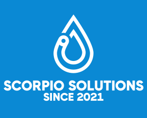 Modern Water Droplet  logo design