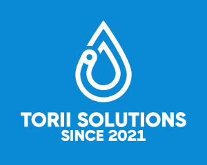 Modern Water Droplet  logo design