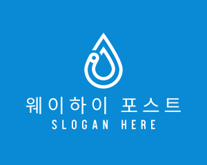 Modern Water Droplet  logo design