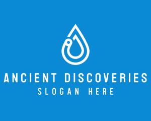 Modern Water Droplet  logo design