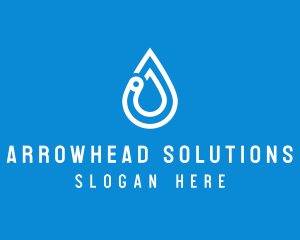 Modern Water Droplet  logo design