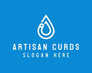 Modern Water Droplet  logo design