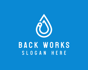 Modern Water Droplet  logo design