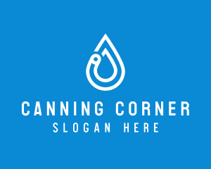 Modern Water Droplet  logo design