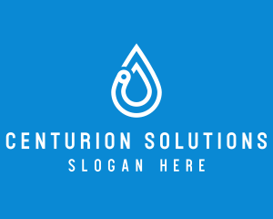 Modern Water Droplet  logo design