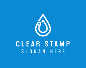 Modern Water Droplet  logo design