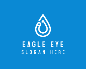 Modern Water Droplet  logo design