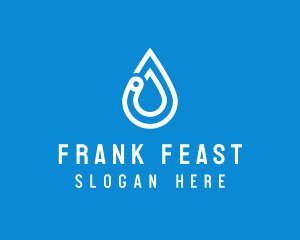 Modern Water Droplet  logo design