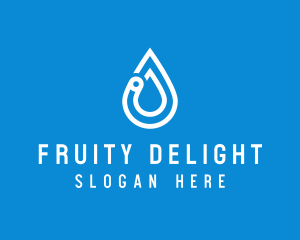 Modern Water Droplet  logo design