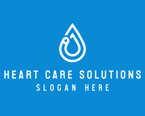 Modern Water Droplet  logo design