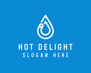 Modern Water Droplet  logo design