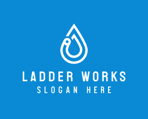 Modern Water Droplet  logo design