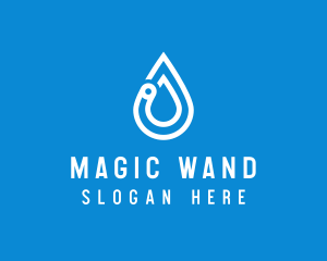 Modern Water Droplet  logo design