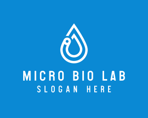 Modern Water Droplet  logo design