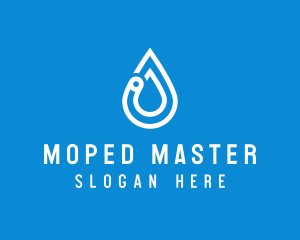 Modern Water Droplet  logo design