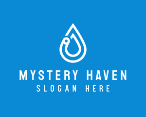 Modern Water Droplet  logo design