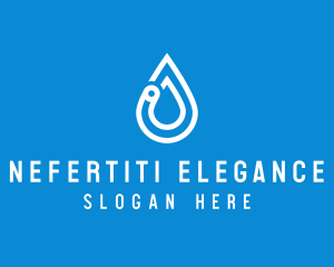 Modern Water Droplet  logo design