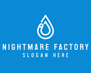 Modern Water Droplet  logo design