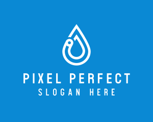 Modern Water Droplet  logo design